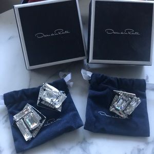Oscar de la Renta Swarovski Earrings & Ring Set